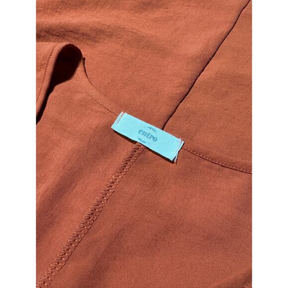 Entro Orange Loose-Fit Blouse – Size Medium - Picture 6 of 7